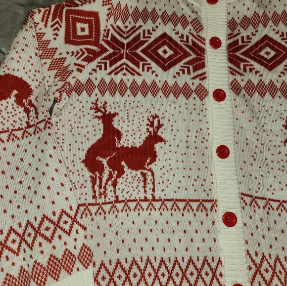 BEST EVER CHRISTMAS SWEATER.  SHAGGING REINDEER. Unisex - Picture 2 of 4